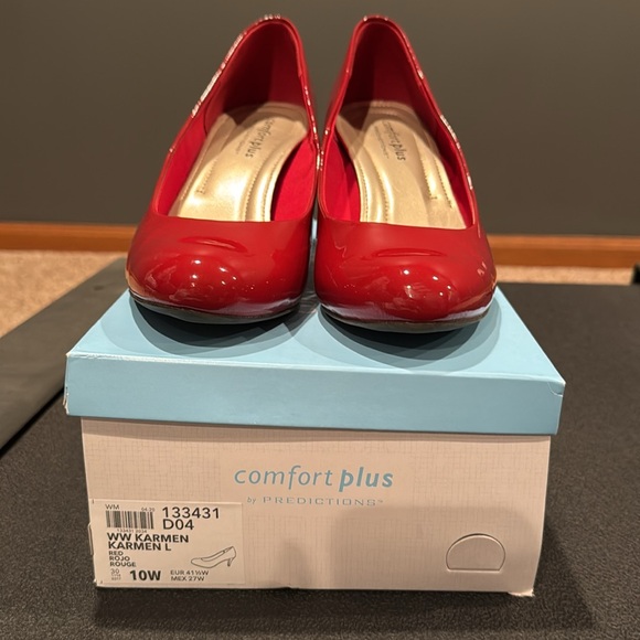 Comfort plus by Predictions, Size 10w, Red heels, Worn one time, like new. - Picture 4 of 5